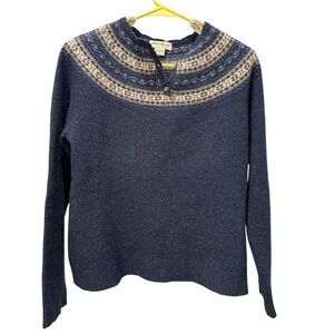 Eddie Bauer 100% Lambswool Women's Crew Neck Sweater